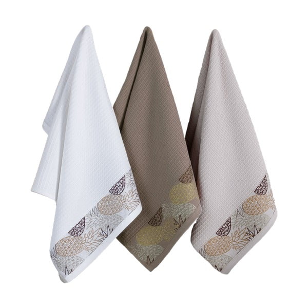 Kokvilnas trauku dvieļi (6 gab.) 40x60 cm Pineapple – Foutastic