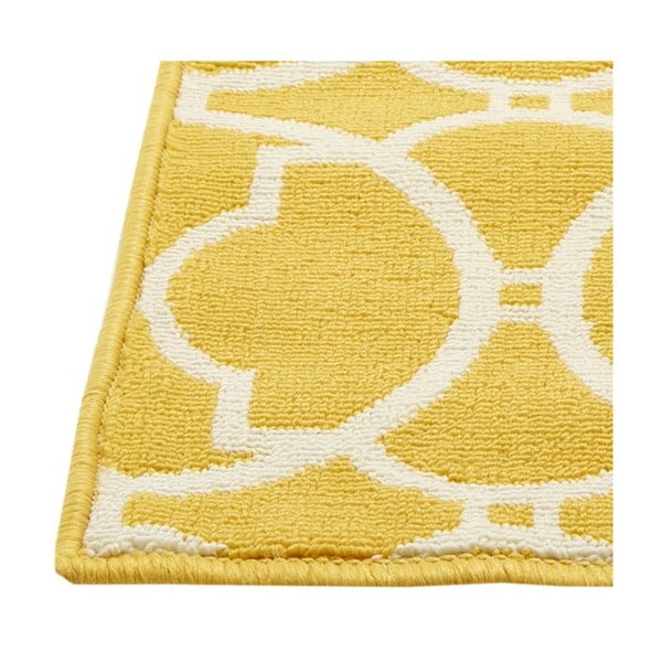 Dzeltens āra paklājs Floorita Interlaced, 160 x 230 cm-image-1