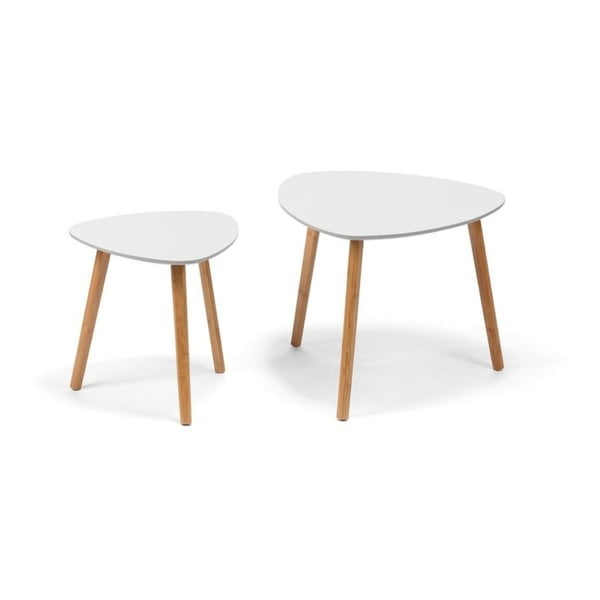 Balts kafijas galdiņš Bonami Essential Viby, 55 x 55 cm-image-1