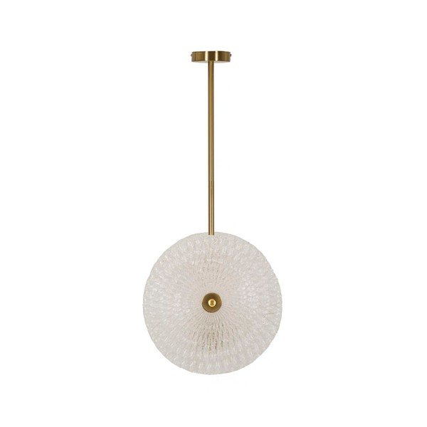 Zelta krāsas piekaramā lampa ar stikla abažūru Glass – Mauro Ferretti