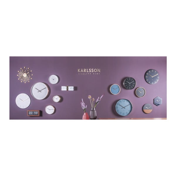 Balts sienas pulkstenis Karlsson Charm-image-2