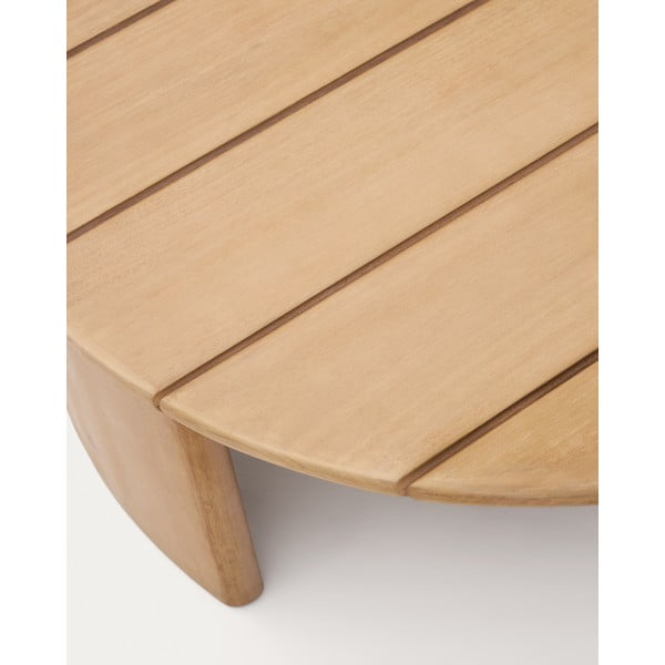 Eikalipta masīvkoka apaļš dārza kafijas galdiņš ø 90 cm Xoriguer – Kave Home-image-3
