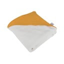 Dzeltens muslīna bērnu dvielis ar kapuci 75x75 cm – Bébé Douceur