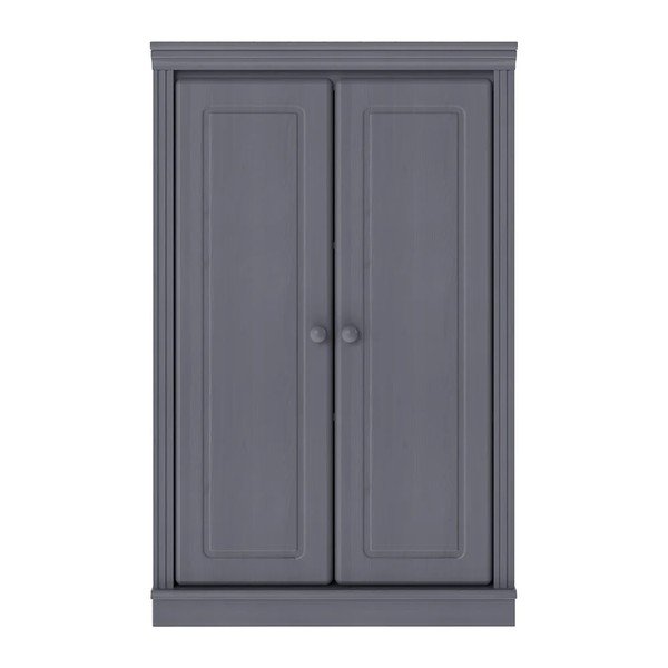 Pelēks priedes masīvkoka skapītis 74x118x35 cm Anita – Støraa