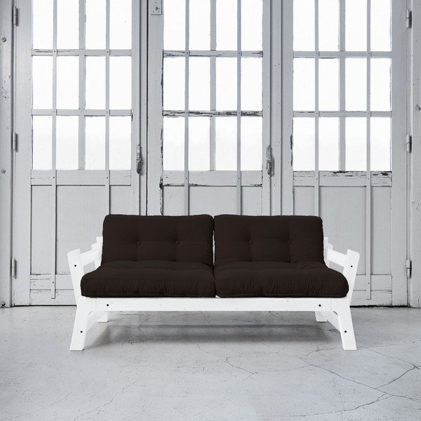 Dīvāns gulta Karup Step White/Brown-image-1