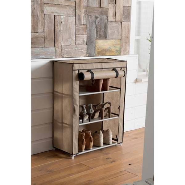 Smilškrāsas trīs līmeņu apavu plaukts Compactor Shoes-image-1