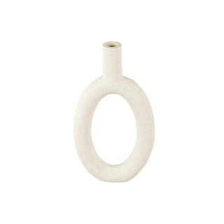 Krēmkrāsas vāze PT LIVING Oval, augstums 31 cm