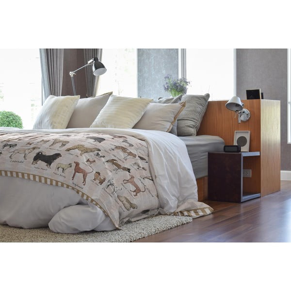 Gultas pārklājs divvietīgai gultai 170x240 cm Dog Types – Little Nice Things-image-1