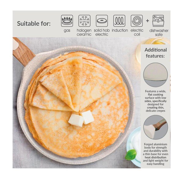 Pankūku panna ar keramikas pārklājumu ø 28 cm Signature Range – Cooksmart ®-image-3