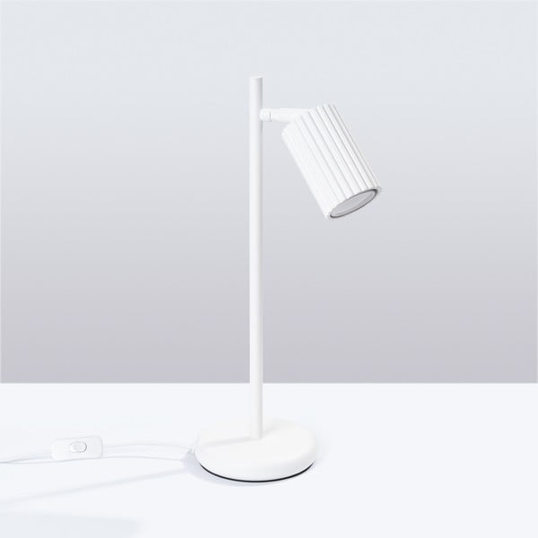 Balta galda lampa (augstums 43 cm) Gleam – Sollux-image-3