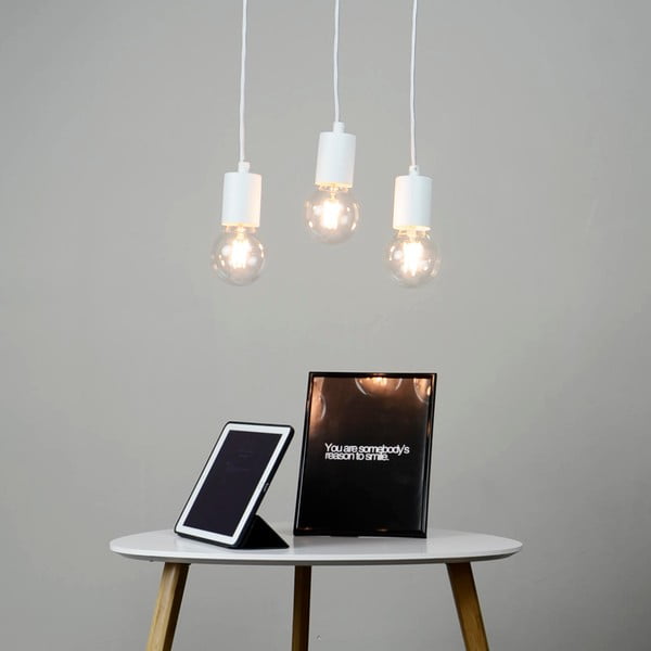 Balta trīsviru griestu lampa Sotto Luce Cero Basic-image-1