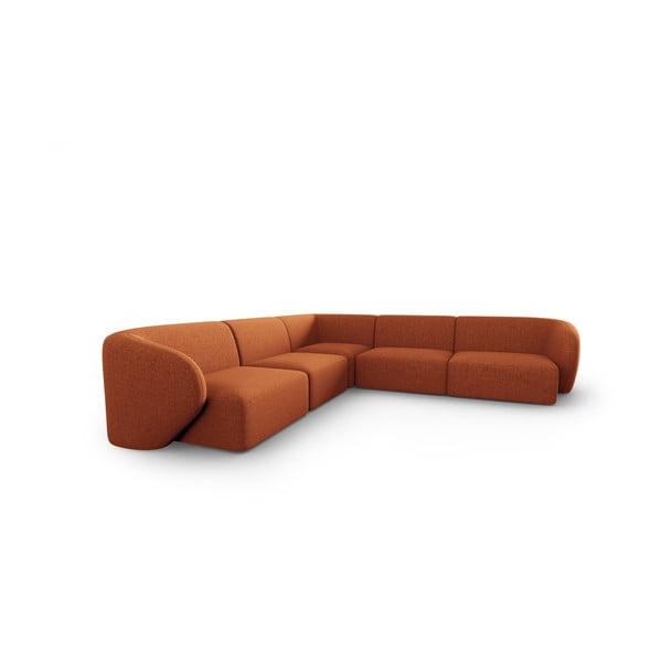 Oranžs stūra dīvāns (ar maināmu stūri) Shane – Micadoni Home