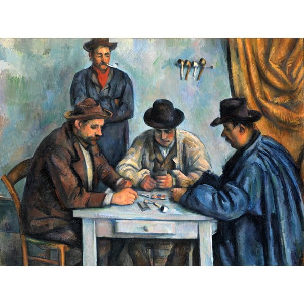 Gleznas reprodukcija Paul Cézanne – The Card Players, 80 x 60 cm