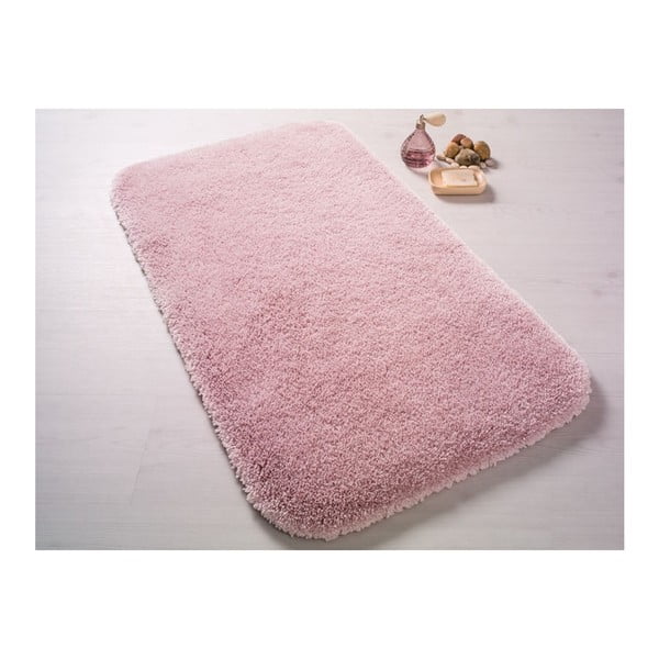 Gaiši rozā vannas istabas paklājs Confetti Miami, 57 x 100 cm