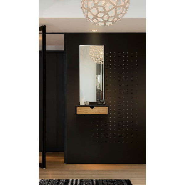 Melns sienas naktsgaldiņš Woodman Farsta-image-1