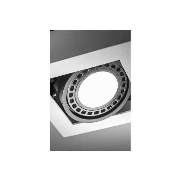 Balta griestu lampa ar metāla abažūru 18,5x18,5 cm Loid – GTV-image-3