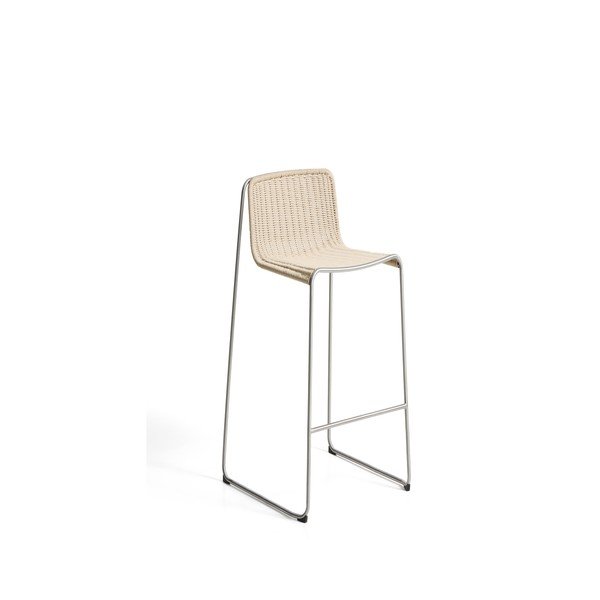 Bēšs metāla dārza bāra krēsls Tavari – Kave Home