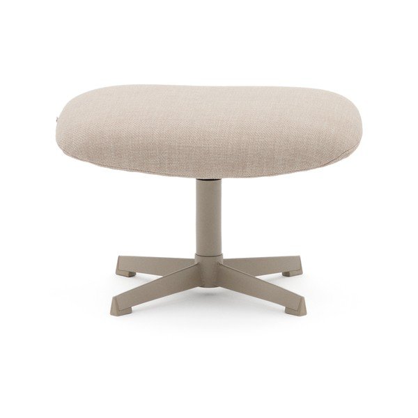 Bēšs kāju soliņš no šenila auduma Teryl – Kave Home-image-3