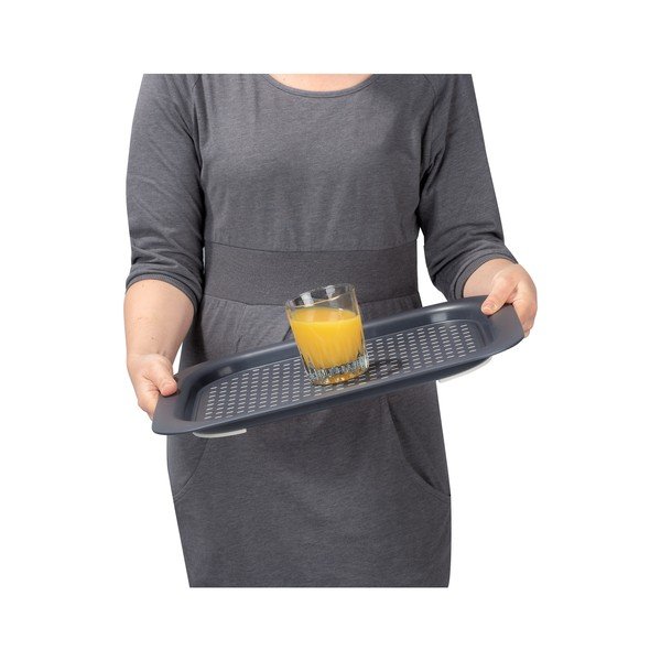 Tumši pelēka neslīdoša paplāte Wenko-image-2