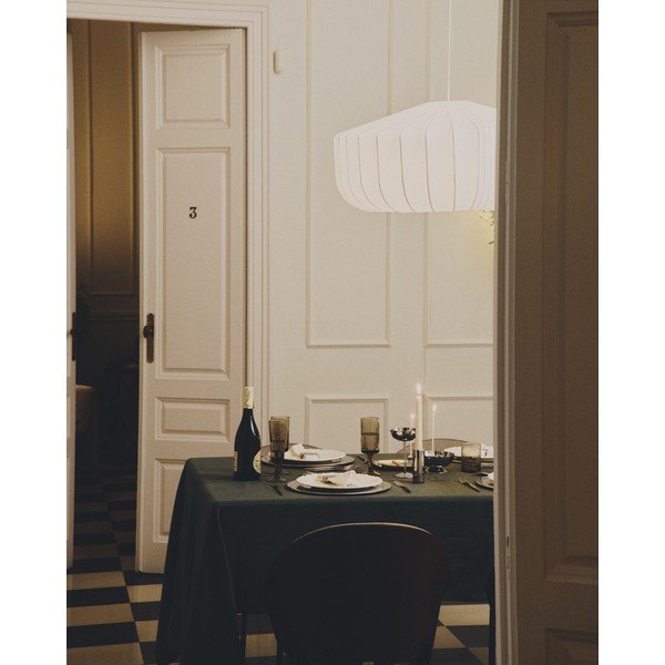 Balta griestu lampa ar auduma abažūru ø 76 cm Somar – Kave Home-image-3