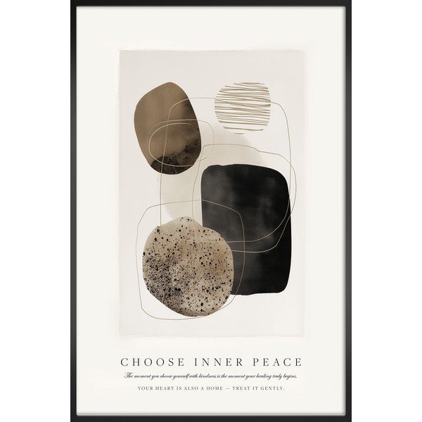 Drukāta glezna ar rāmi 60x90 cm Inner Peace – Styler