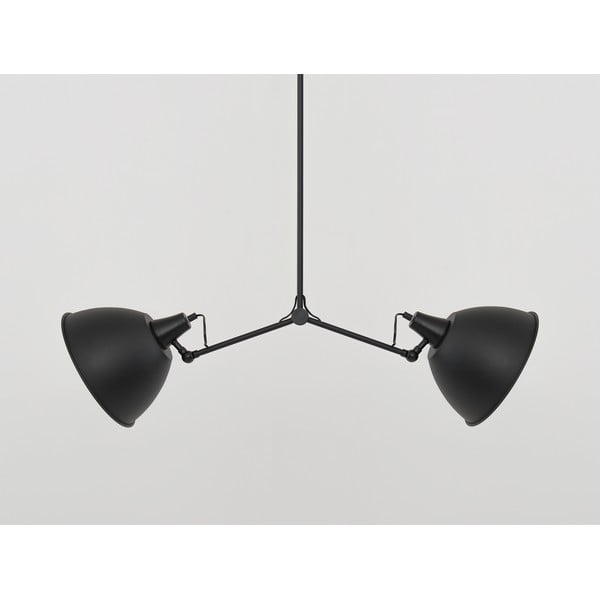 Melna/zelta krāsas piekaramā lampa ar metāla abažūru 104x104 cm Coben – CustomForm-image-2