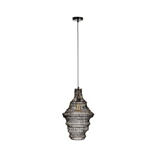 Melna piekaramā lampa ar metāla abažūru 36x36 cm Luca – Dutchbone