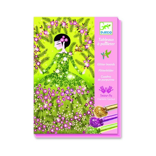 Bērnu radošais smilšu mākslas komplekts Djeco Glitter Dancers-image-3