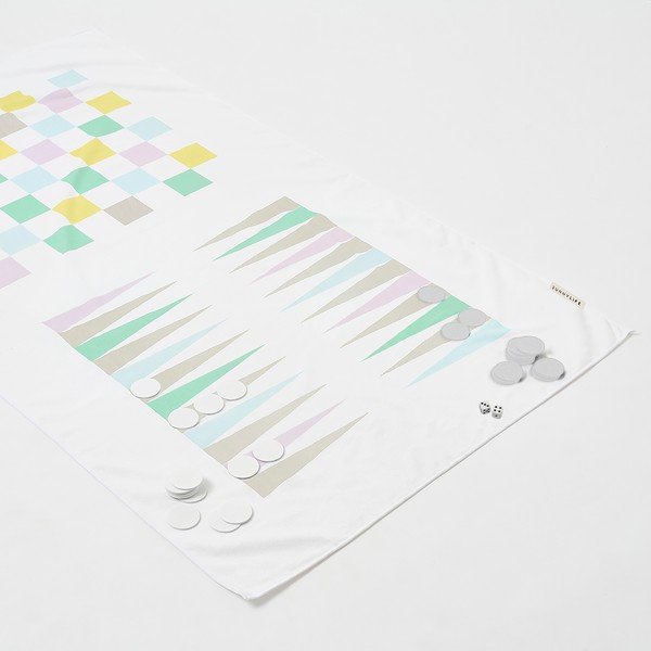 Kokvilnas pludmales dvielis Sunnylife Summer Games, 160 x 90 cm-image-1