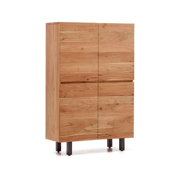 Dabīga toņa akācijas masīvkoka kumode 100x155x40,5 cm Uxue – Kave Home-image-2