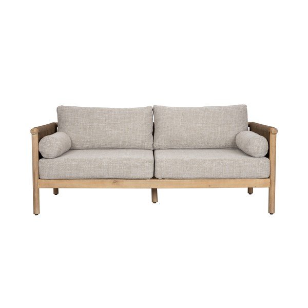 Pelēkbēšs polsterēts dārza atpūtas komplekts 3 personām Oasis – Dutchbone-image-2
