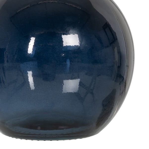 Tumši zila rokām darināta vāze (augstums 18 cm) – Ixia-image-1