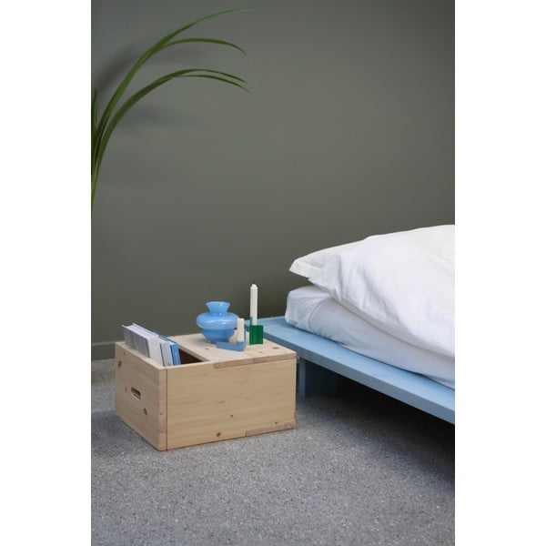 Dabīga toņa priedes masīvkoka naktsskapītis Grab It – Karup Design-image-4