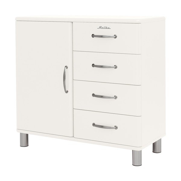 Balta zema kumode 98x92 cm Malibu – Tenzo-image-1