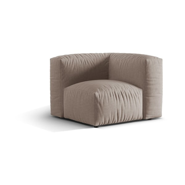 Bēša modulārā dīvāna daļa (ar maināmu stūri) Martina – Micadoni Home-image-1