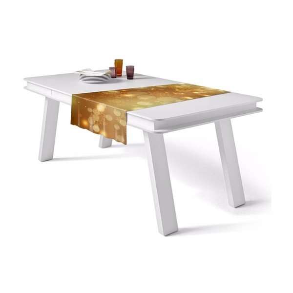 Ziemassvētku galda sega Golden Shimmer, 40 x 140 cm-image-1