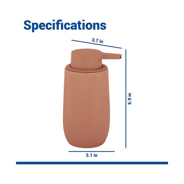Brūns plastmasas ziepju dozators 400 ml Fablo – Wenko-image-4