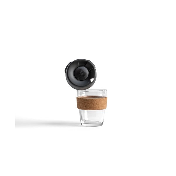 Melna/brūna ceļojumu krūze 340 ml Brew Cork Black M – KeepCup-image-1