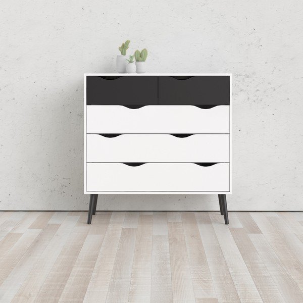 Melnbalta kumode Tvilum Oslo, 99 x 101 cm-image-1