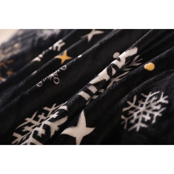 Melna vienvietīga mikroplīša gultas veļa 140x200 cm – My House-image-4