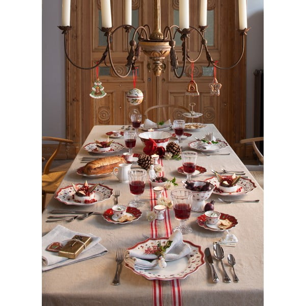 Sarkanbalts porcelāna Ziemassvētku trauks Toy´s Delight Villeroy&Boch, ø 14,8 cm-image-2