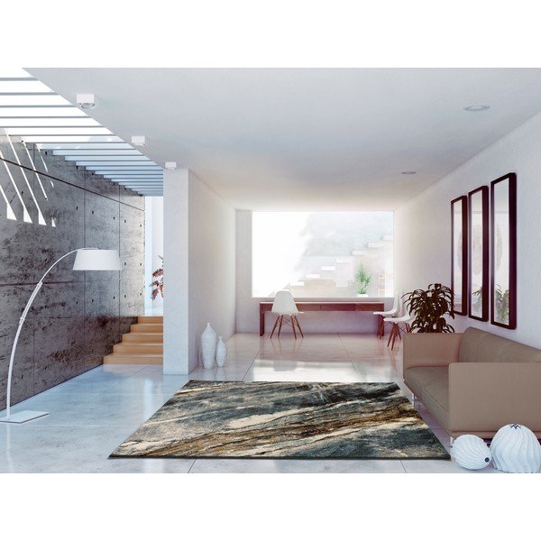 Pelēks paklājs 200x140 cm Marmol Madera – Universal-image-1