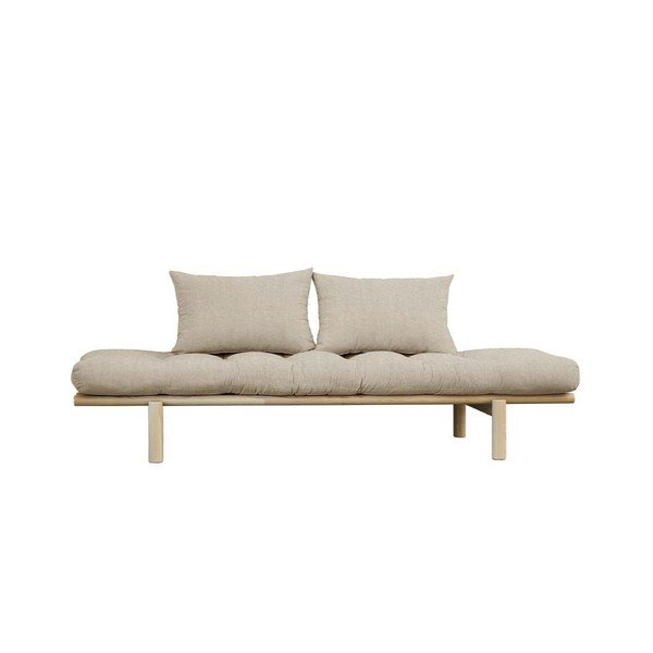 Bēšs lina dīvāns 200 cm Pace – Karup Design