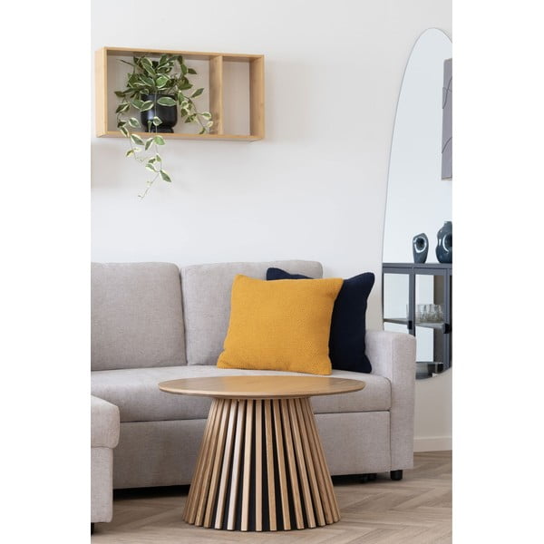 Dabīga toņa daudzlīmeņu bambusa sienas plaukts 70 cm Ember – House Nordic-image-3