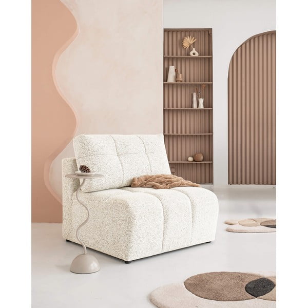 Krēmkrāsas modulārā dīvāna daļa Lulu – Miuform-image-2