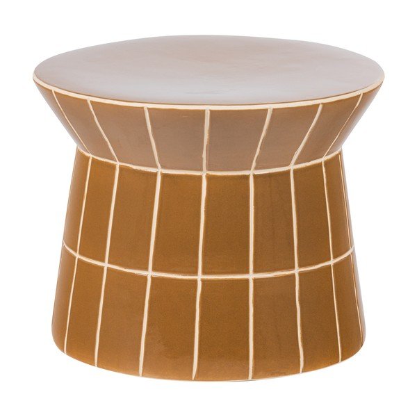 Keramikas apaļš sānu galdiņš ø 38 cm Plu – WOOOD