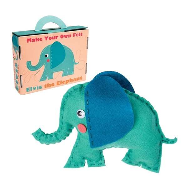 Plīša rotaļlietu šūšanas komplekts Rex London Elvis The Elephant