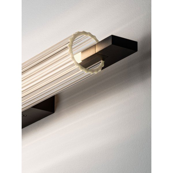 Matēti melna alumīnija LED sienas lampa ar regulējamu spilgtumu Glovia – Nova Luce-image-3