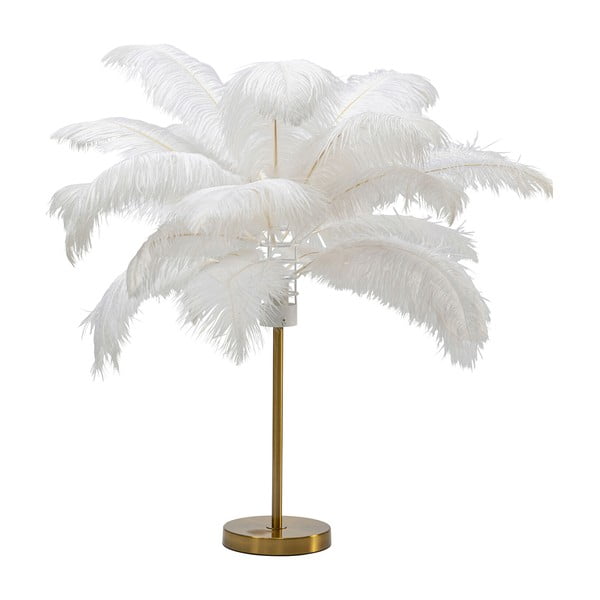 Balta galda lampa ar spalvām (augstums 60 cm) Feather Palm – Kare Design