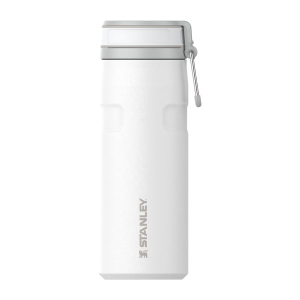 Balts nerūsējošā tērauda termoss 470 ml IceFlow™ Bottle Twist Flip Frost – Stanley